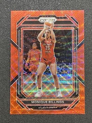 2023 Panini Prizm WNBA Red Wave Prizm #62 Monique Billings Atlanta Dream